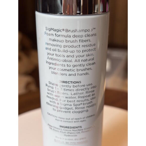 Sigma Beauty Sigmagic Foam Makeup Brush Shampoo Makeup Brush Cleaner 6.76. FL. - Picture 3 of 4